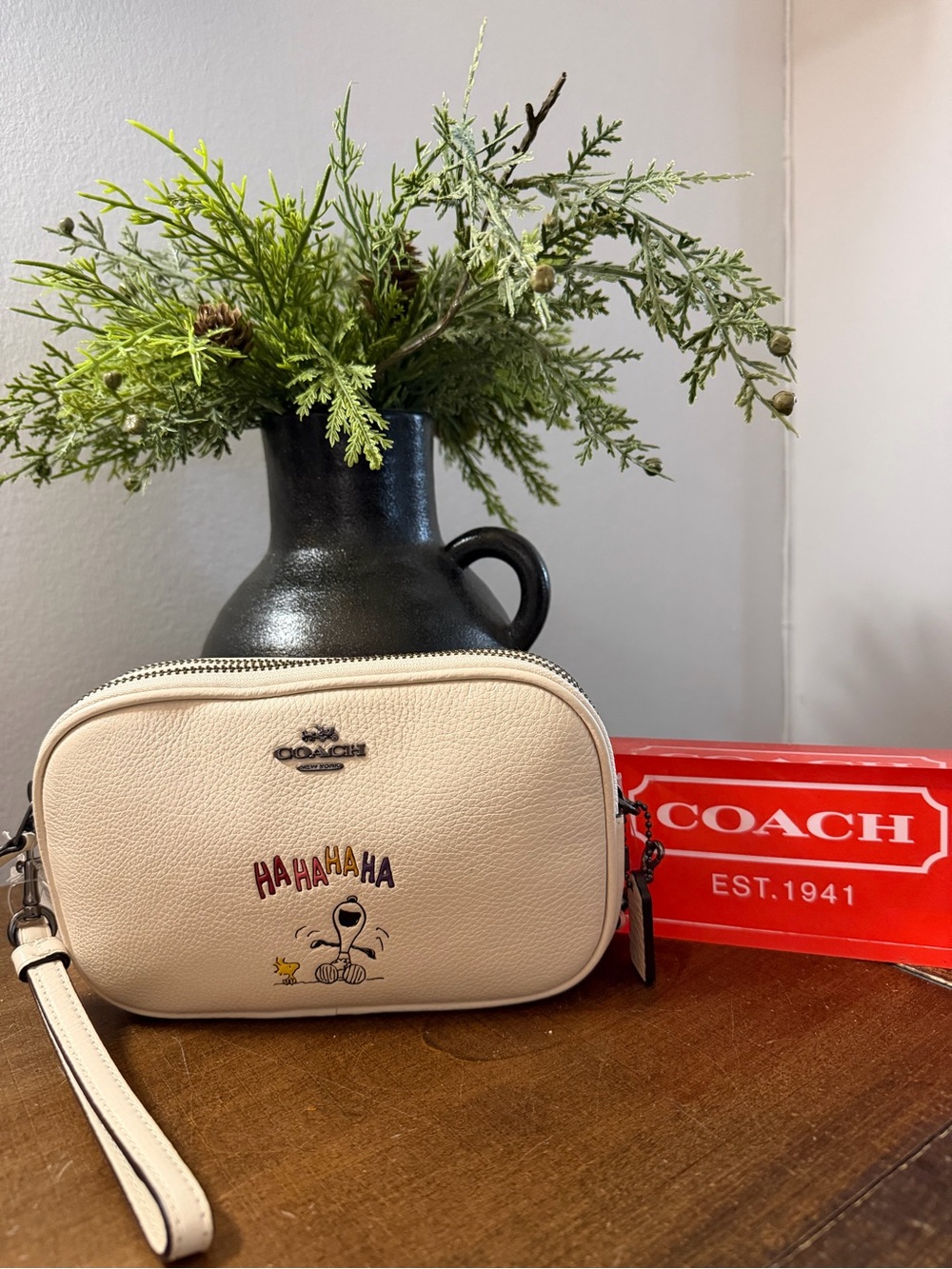 Coach X Peanuts Wristlet/Crossbody Bag